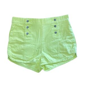 BDG High Waist Lime Green Shorts